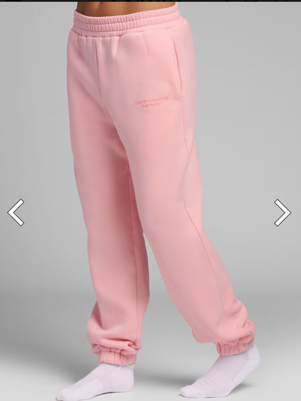 Comfrt - Pastel sweatpants Bubblegum-Medium